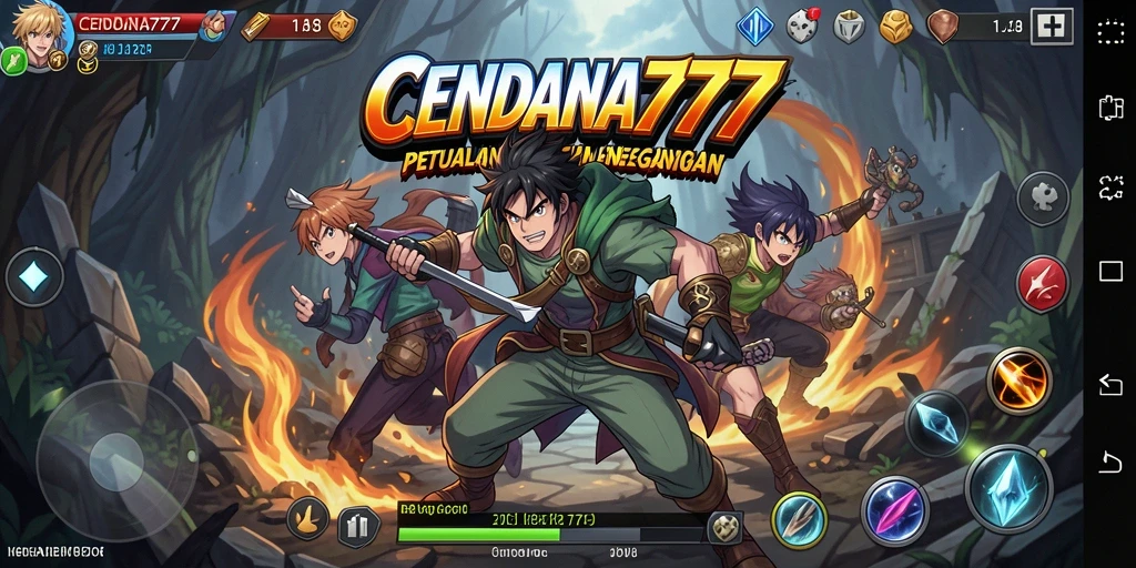 Tampilan gameplay <strong>CENDANA777</strong> dengan karakter anime yang unik.