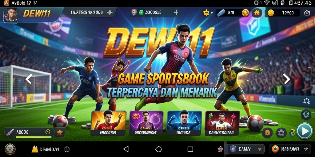 Tampilan permainan menarik di DEWI11 dengan fitur taruhan langsung.