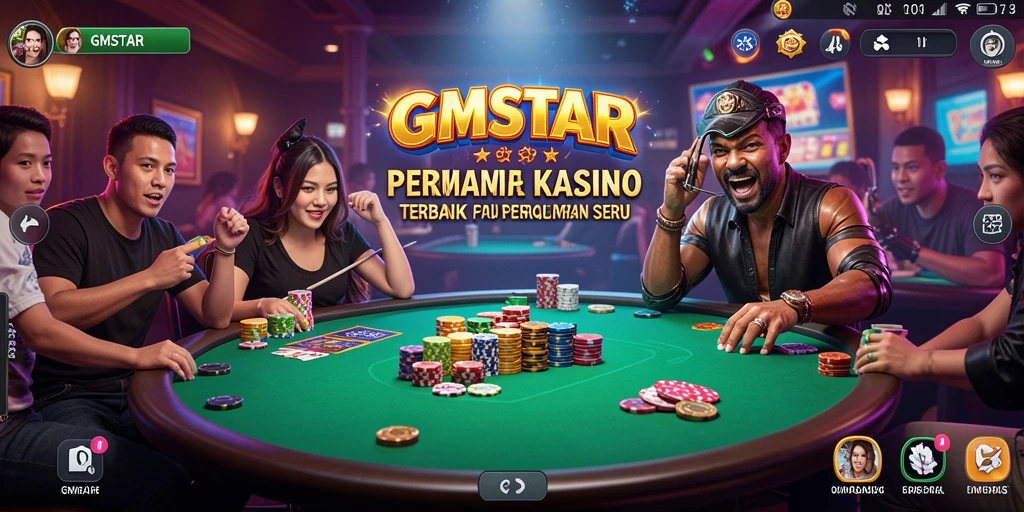 Screenshot gameplay Kasino GMSTAR yang seru dan menegangkan.