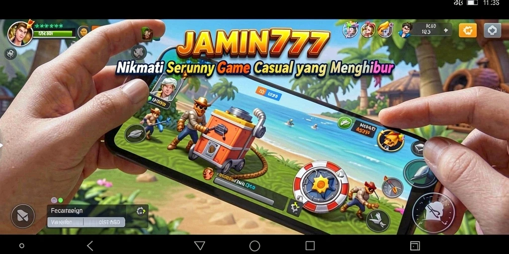 Tampilan screenshot game JAMIN777 yang penuh warna dan seru.