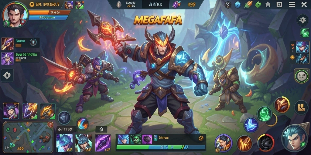 Gameplay seru dengan karakter unik dan pertarungan strategis.