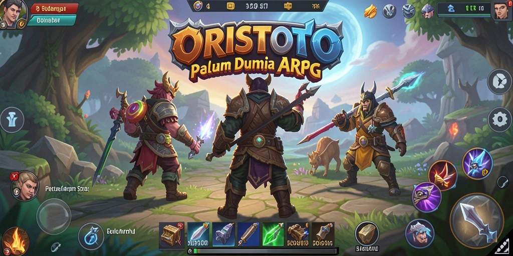 Screenshot gameplay ARPG yang mendebarkan di ORISTOTO.
