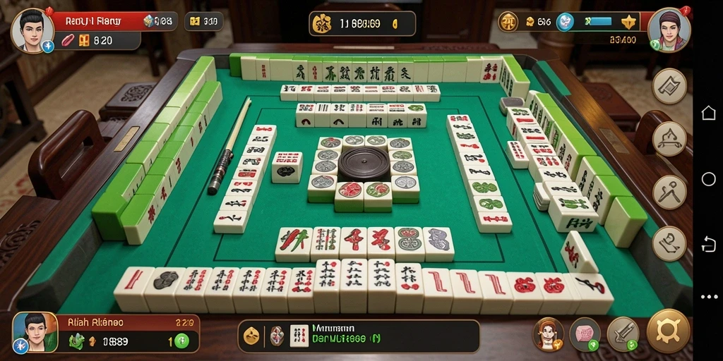 Tampilan gameplay Mahjong yang menarik di RI889.