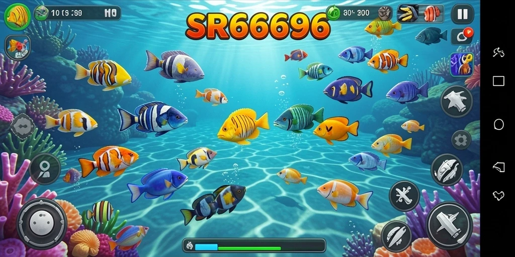 Tampilan gameplay Tembak Ikan yang seru dan menarik di SR6666.