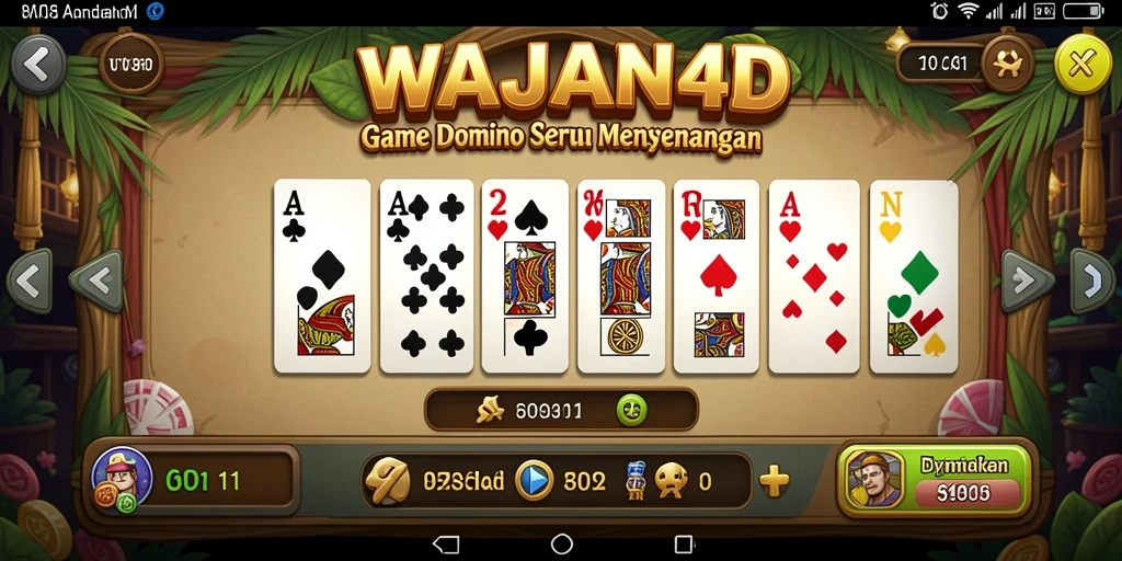 Tampilan menarik gameplay Domino dalam WAJAN4D.